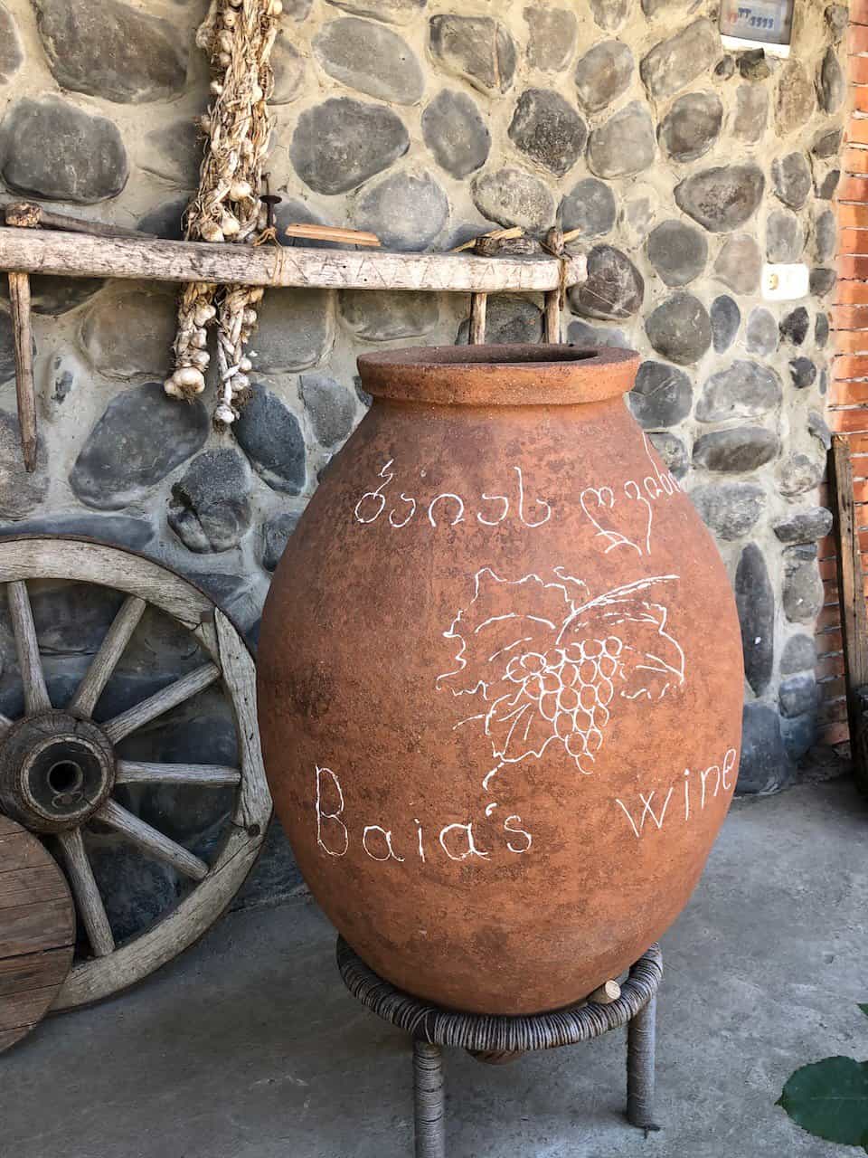 Baia's wine - qvevri in Georgia