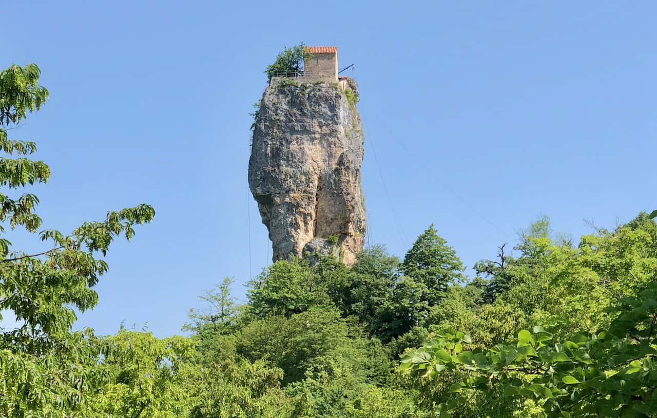 Katskhi Pillar near Chiatura in Georgia