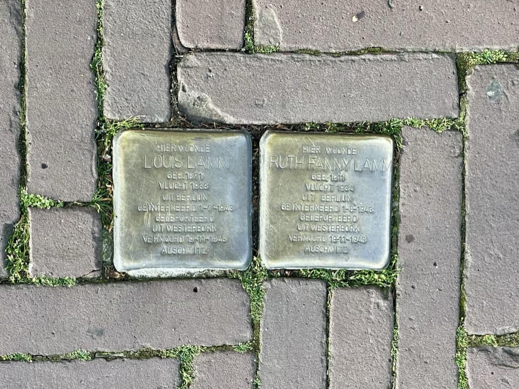 Stumbling Stones in Amsterdam