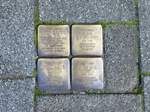 Stumbling stones in Amsterdam