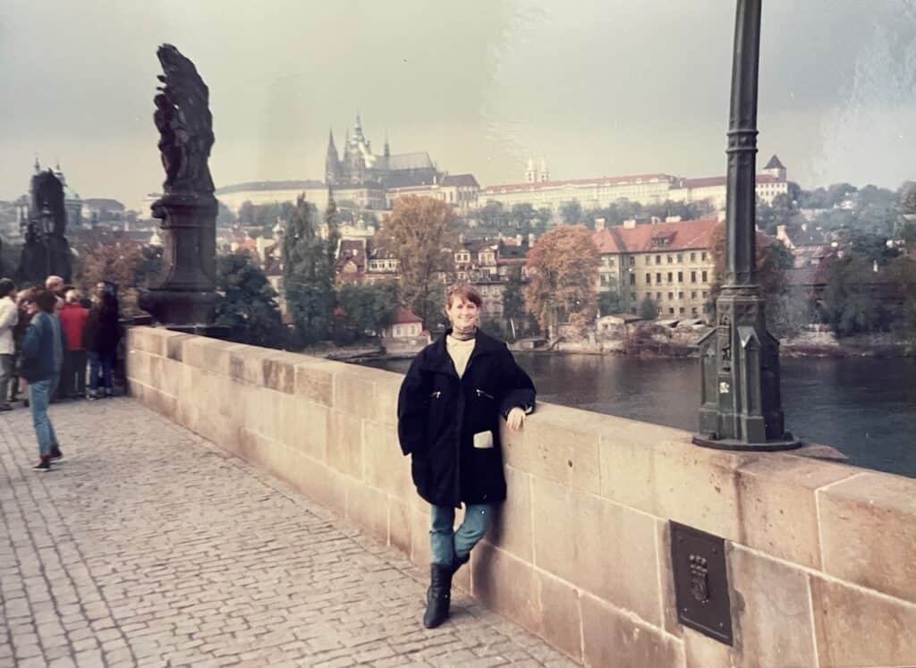 Monica in Prague Czechoslavakia 1987