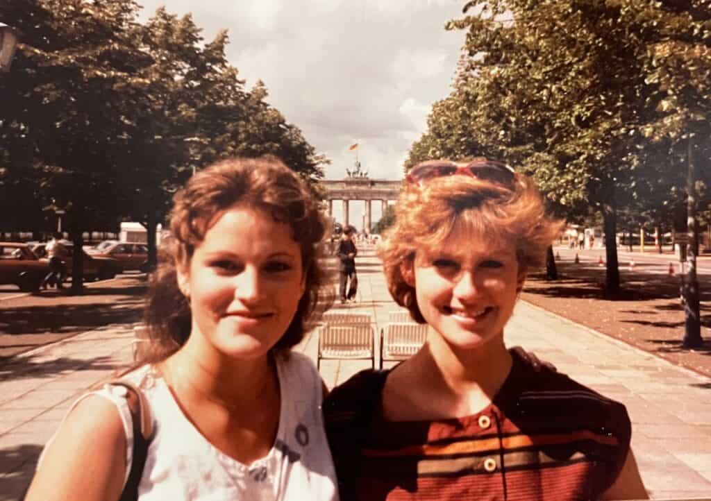 Monica in Berlin in 1984