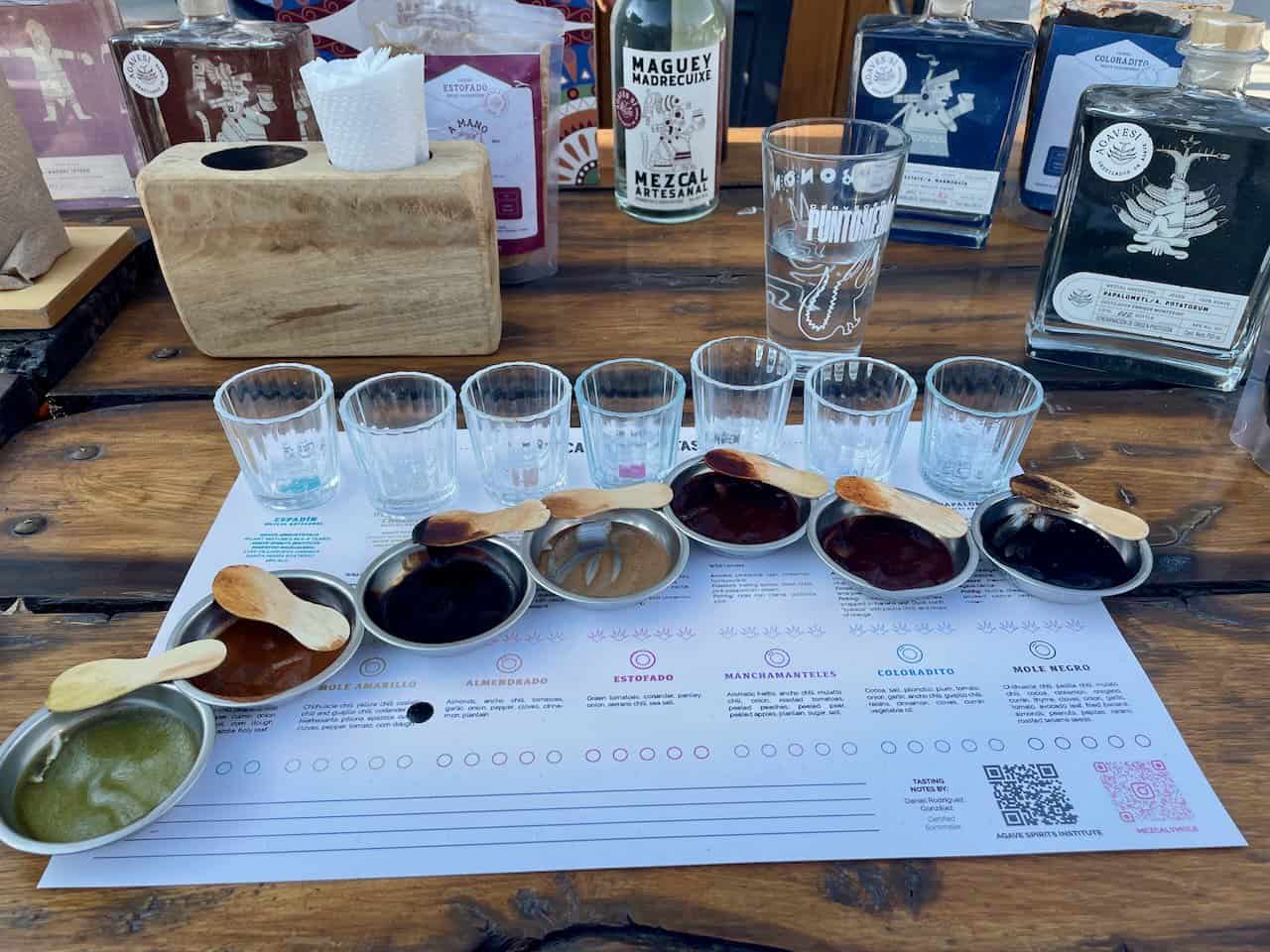 mezcal and mole tasting on San Miguel de Allende food tours
