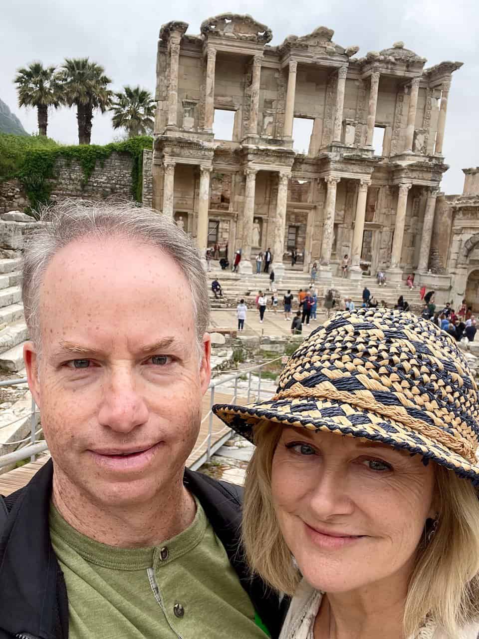 Mark and Monica at Ephesus, Turkey in 2022