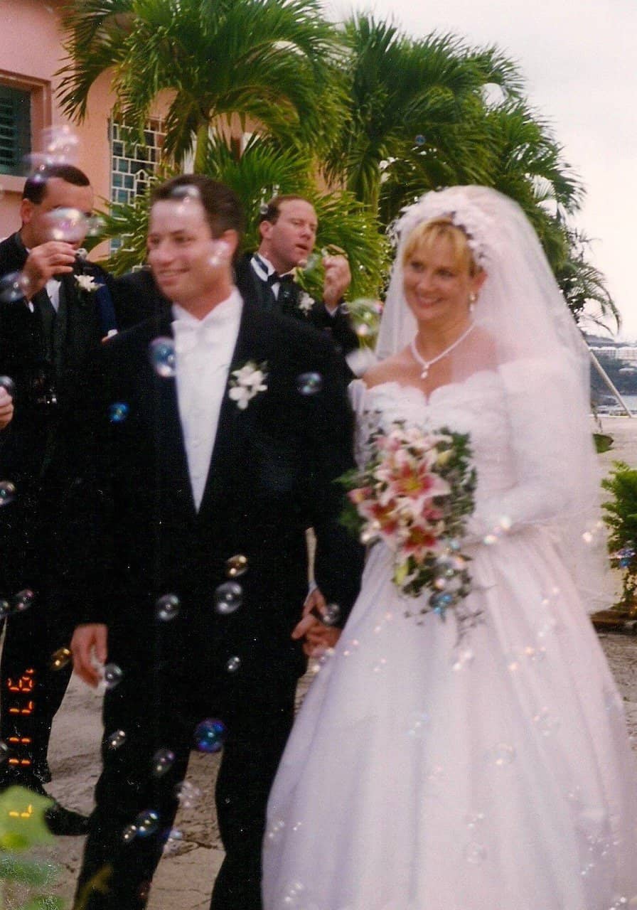 Our wedding in St Thomas, USVI in 1997
