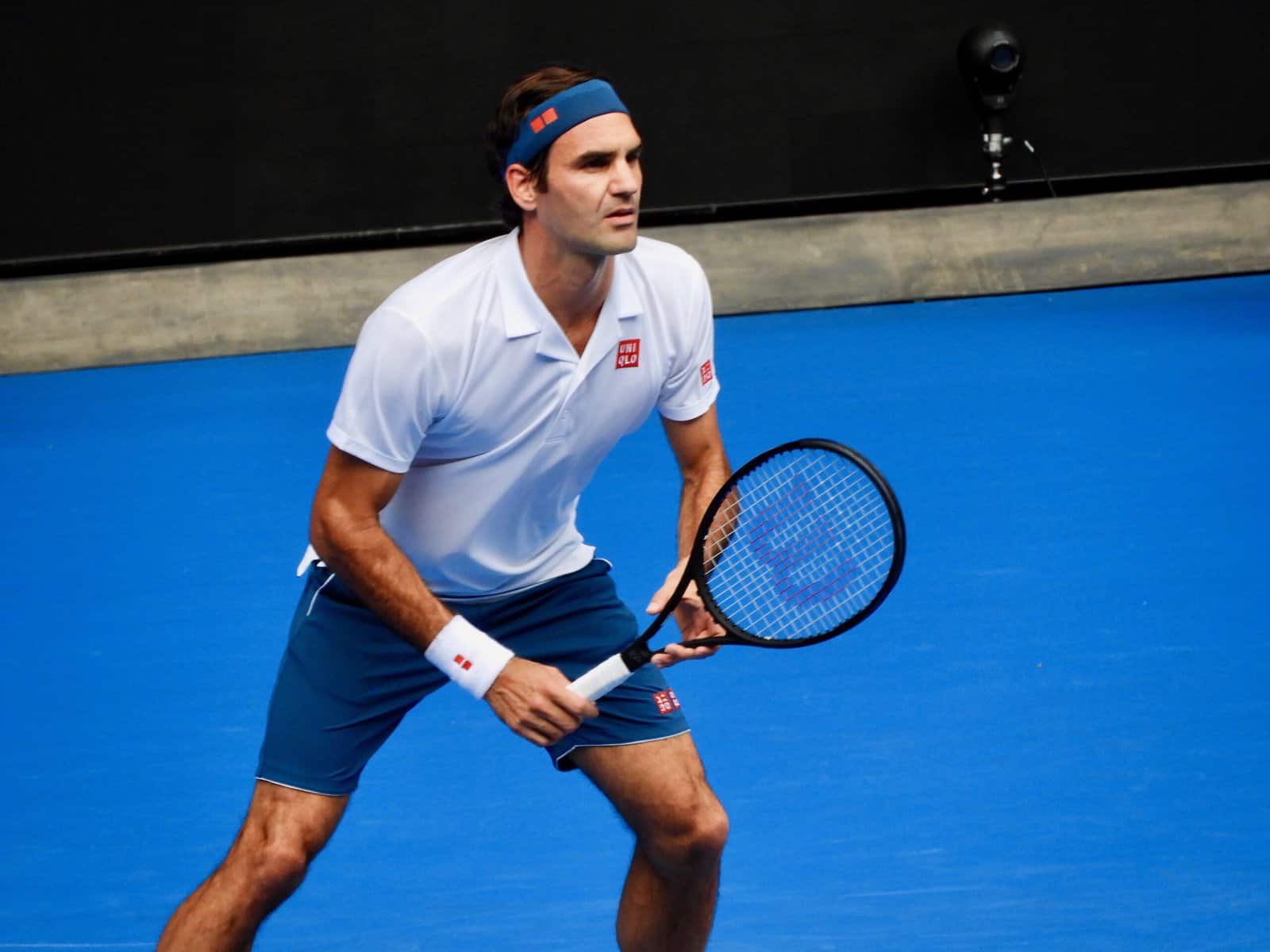 Roger Federer at Australian Open in January 2019
