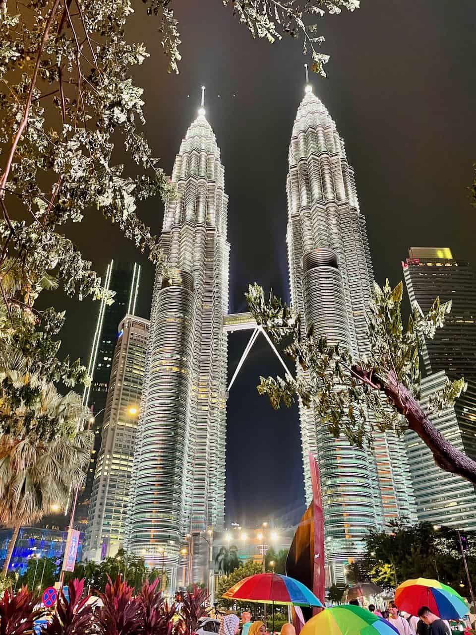 The glittering Petronas Towers in Kuala Lumpur, Malaysia