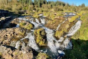 Reykjavik waterfall