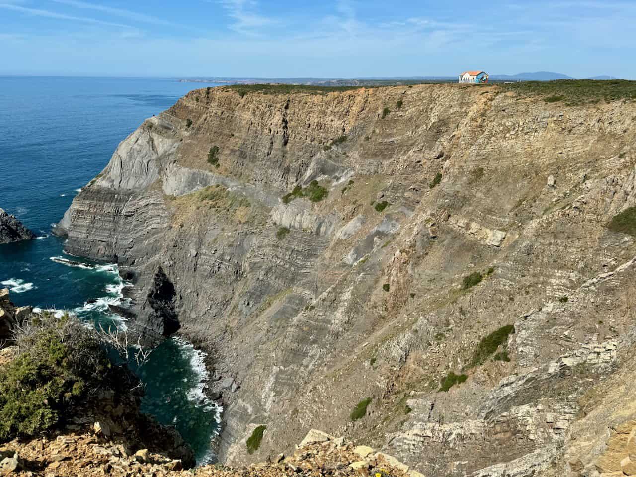 abandoned house in Costa Vicentina Natural Park while hiking in the Algarve