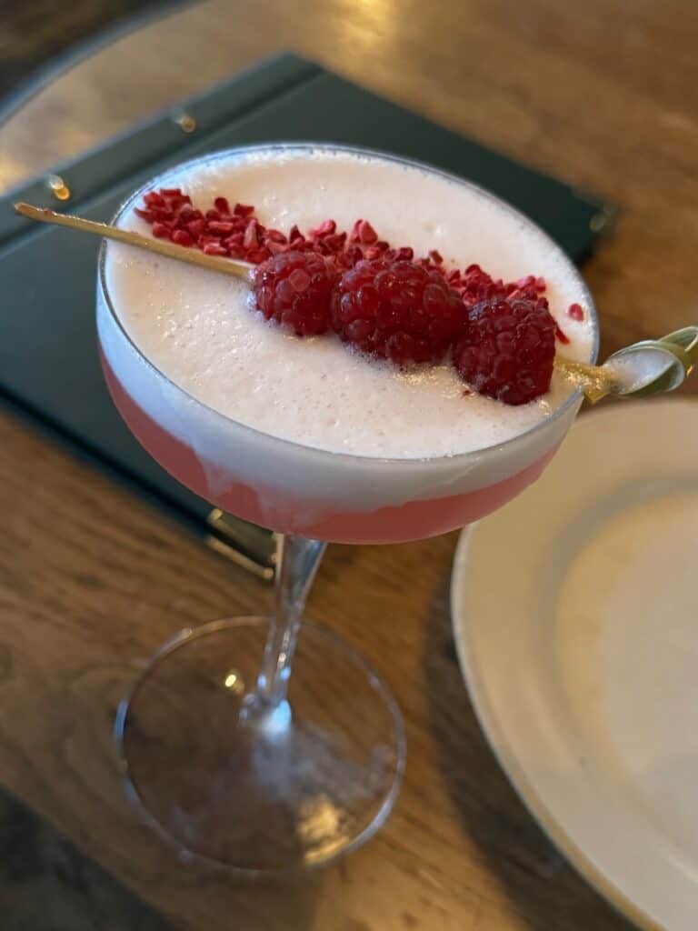 Clover Club Cocktail at Pasture in Bristol, England