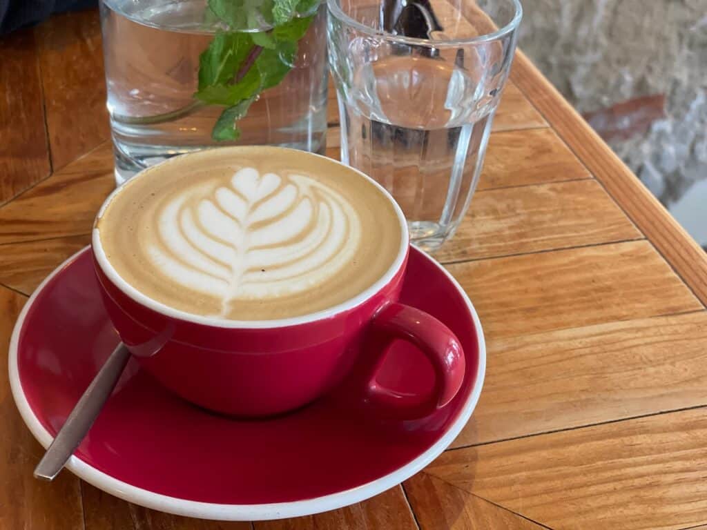 Cappuccino at Seagull Method in Lisbon