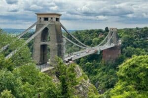 The Clifton Suspension Bridge in Bristol, England