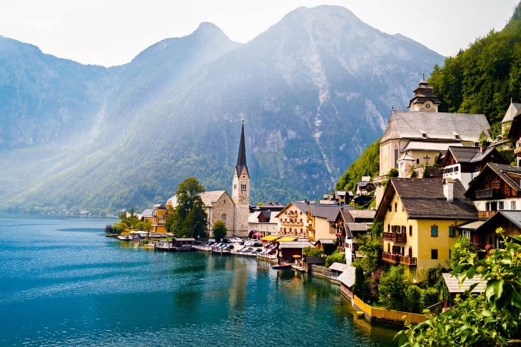 Picturesque Hallstatt in Austria offers privacy and romance, making it one of the most romantic cities in Europe