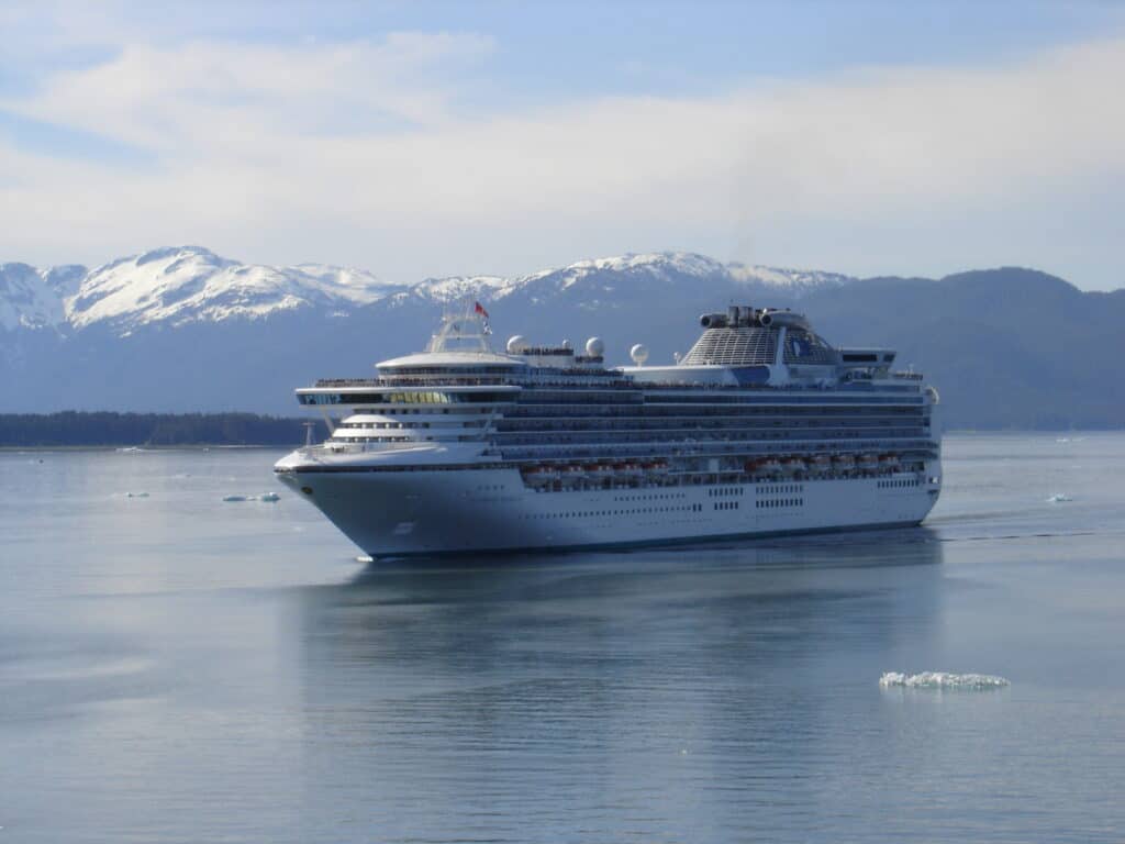 The Diamond Princess in Alaska 