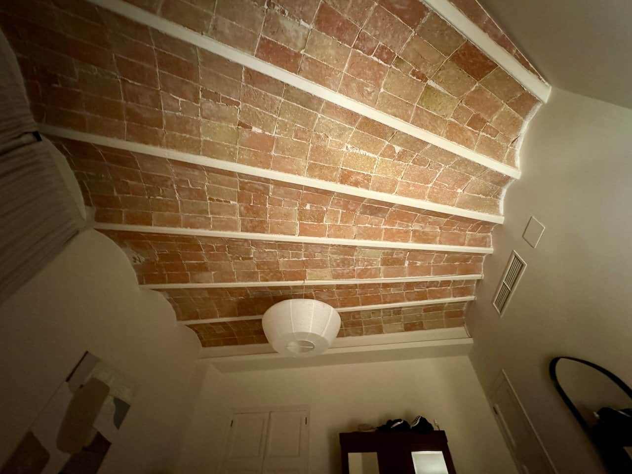 Brick Catalan vaulted ceiling, common in many Barcelona interiors