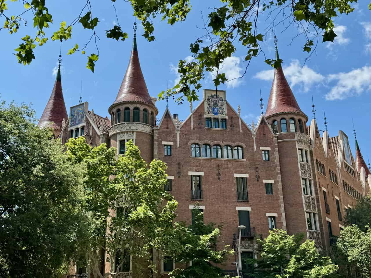 The turreted Casa de les Punxes in Barcelona