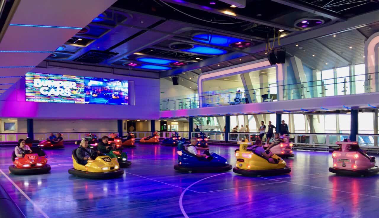 Bumper cars on Royal Caribbean's Anthem of the Seas