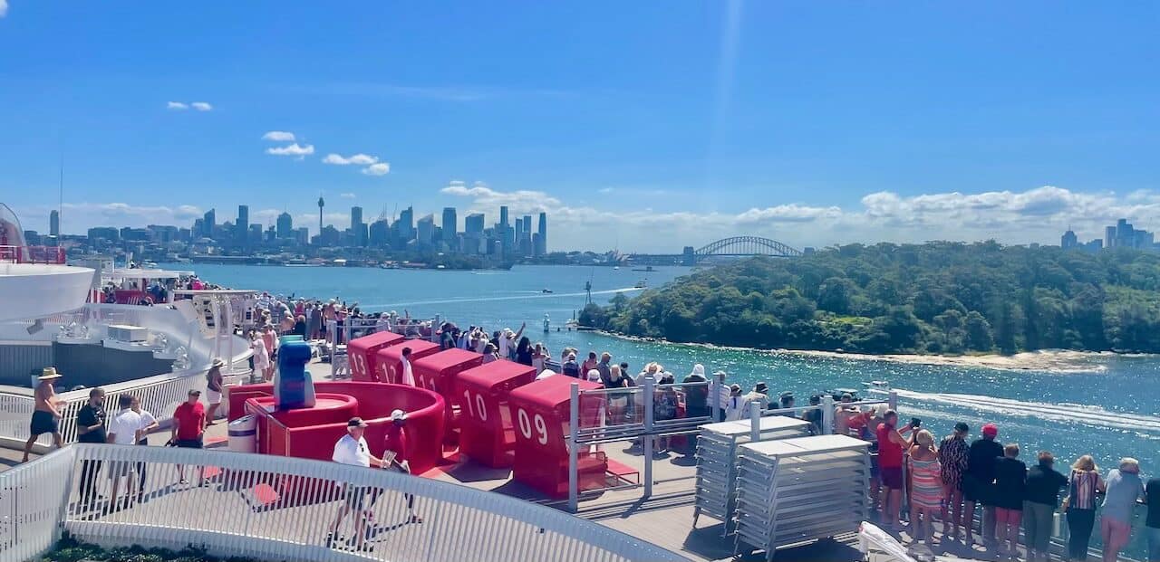 Virgin Voyage's Resilient Lady arrives into Sydney in December 2023.