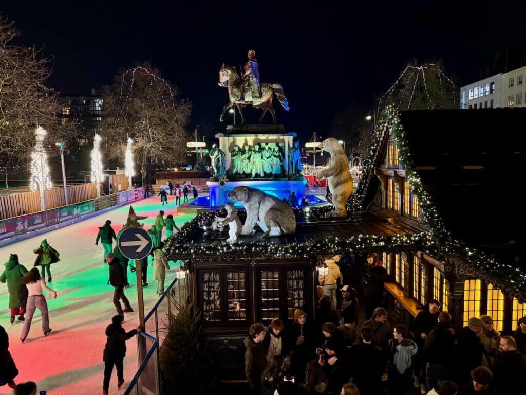 Cologne Christmas Market with ice skating