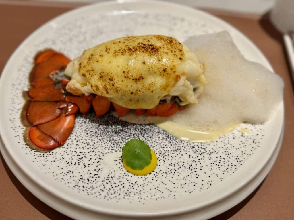 Grilled Lobster Tail with Yuzu Foam