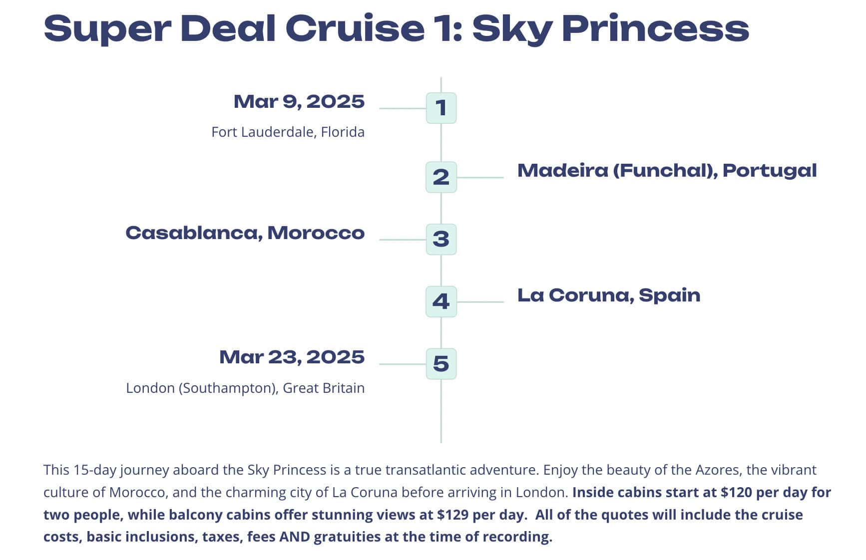 Sky Princess Cruise Deal