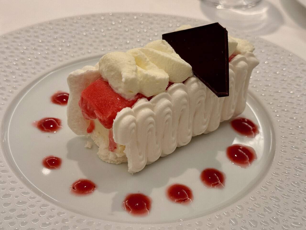 Dessert on Oceania Vista