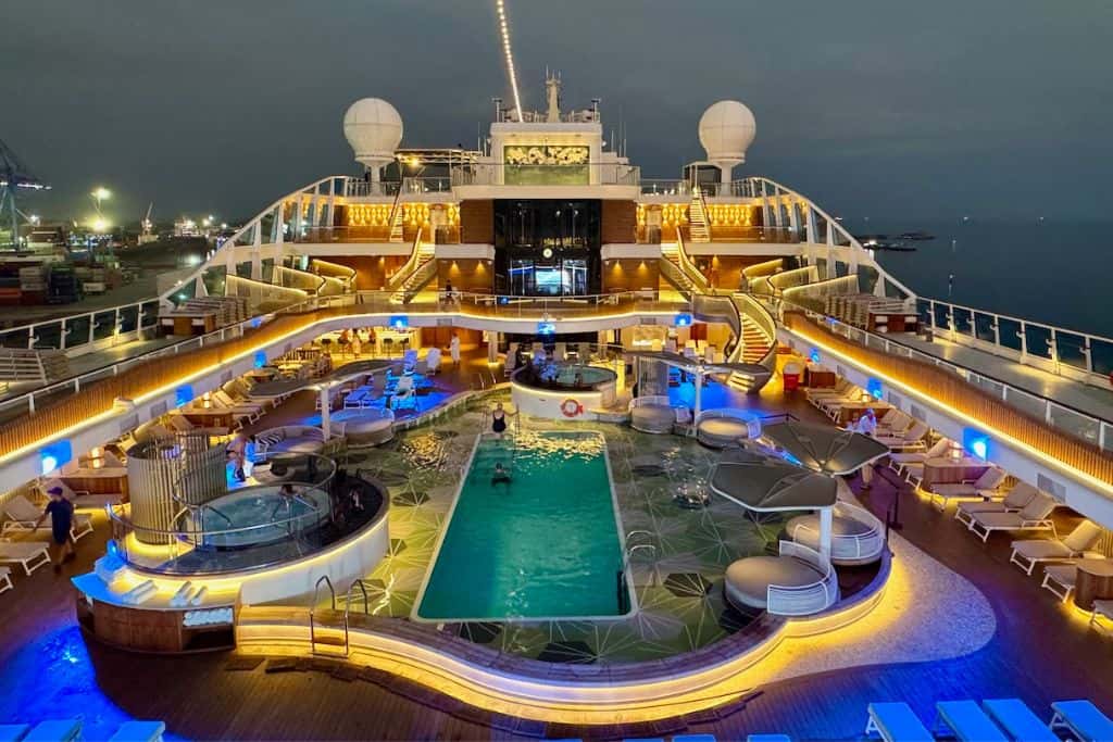 Oceania Vista view of top deck