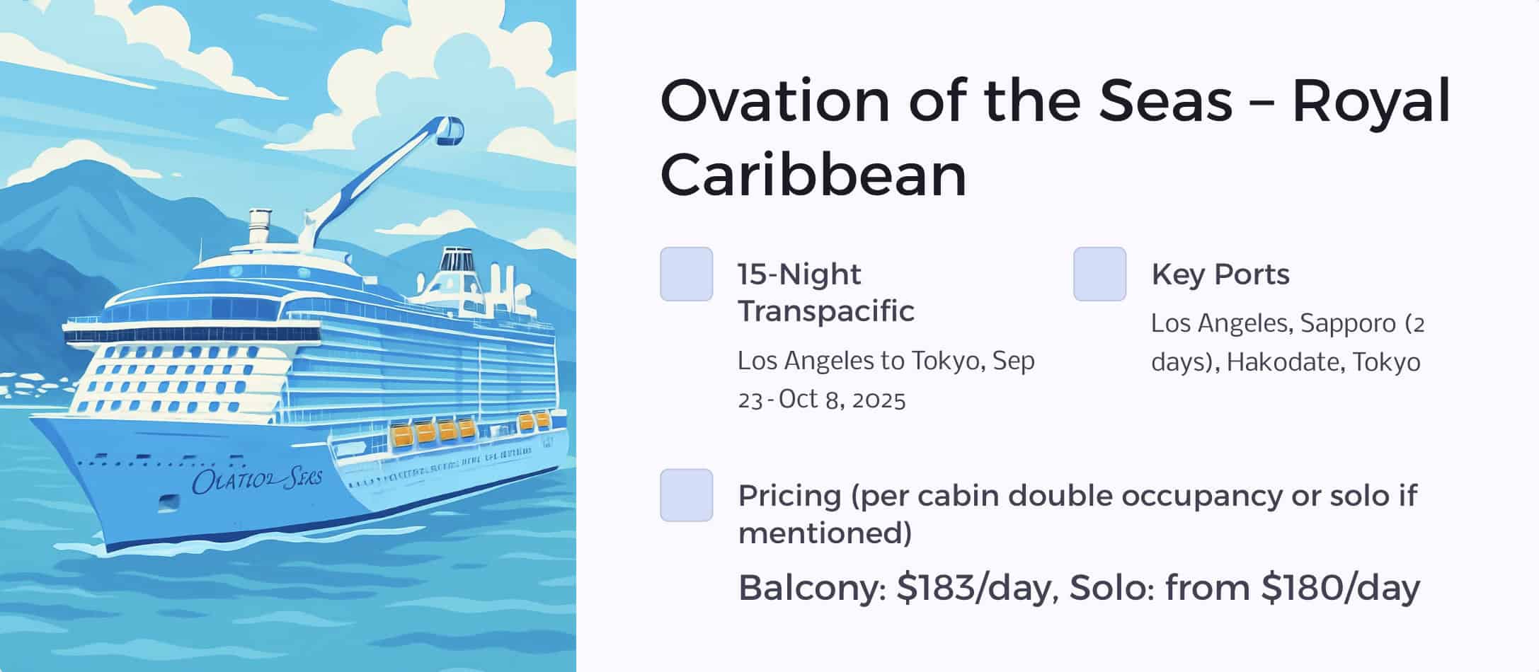 Royal Caribbean Ovation of the Seas 