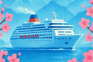 a ship on a transpacific repositioning cruise