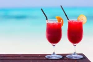 two cocktails are part of a cruise all-inclusive packages