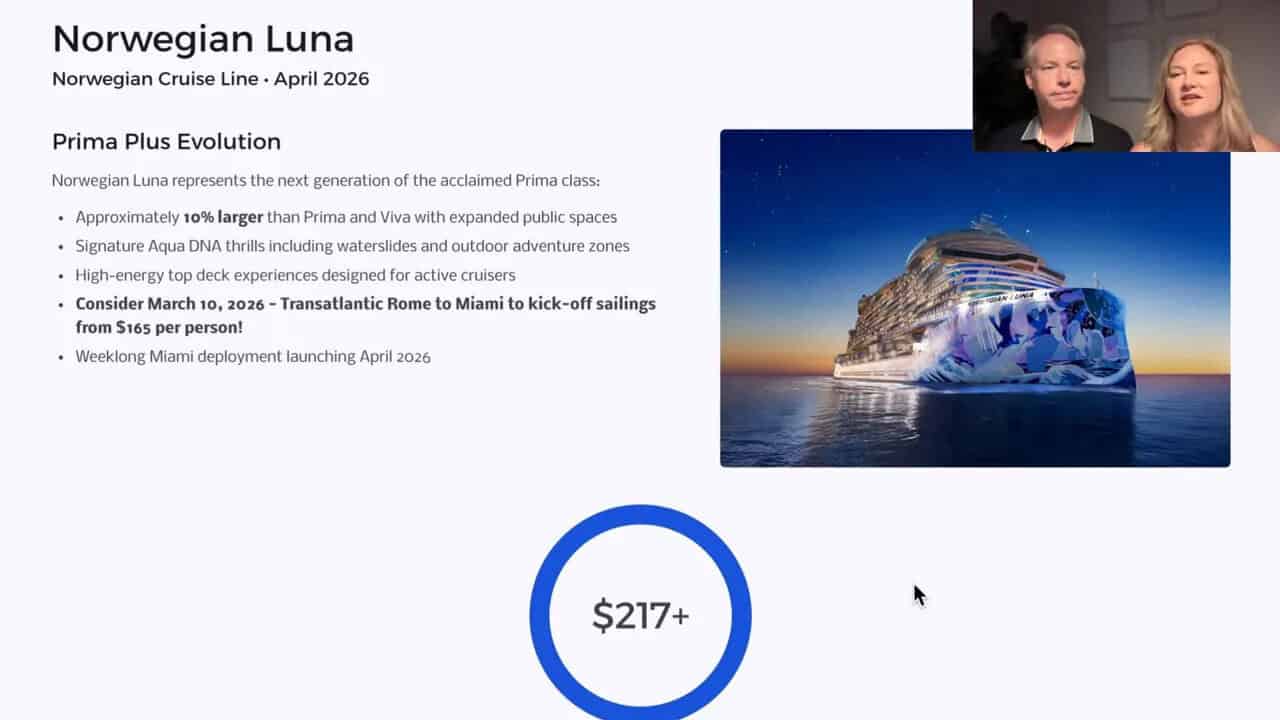 Norwegian Luna ship exterior