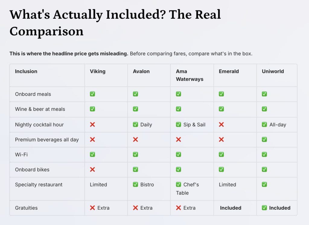 Slide titled Cabin Categories Explained showing fixed window, French balcony, veranda, panorama balcony suite, and twin balcony